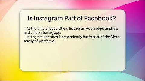 Is Instagram Part of Facebook? - Everyday-Networking