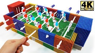 DIY - How To Make Foosball (Table Football) from Magnetic Balls | Magnetic Man 4K image