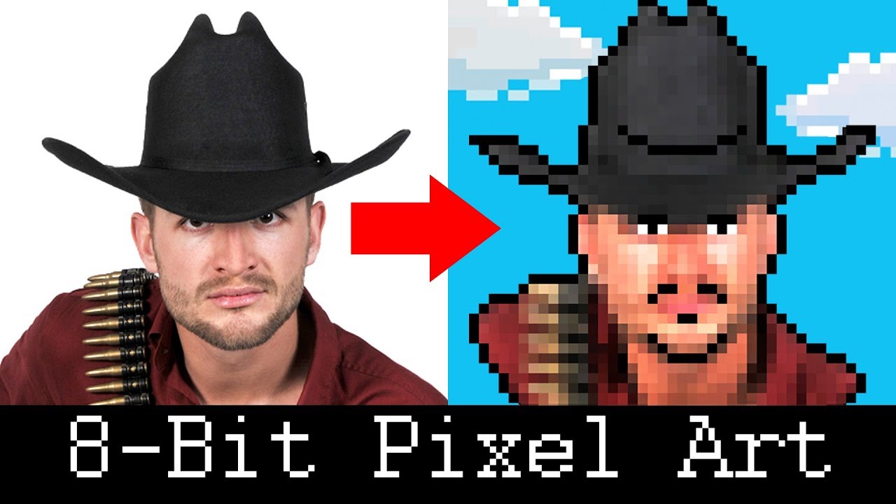 ⁣Photoshop: How to Create a Retro, 8-Bit Pixel Portrait from a Photo