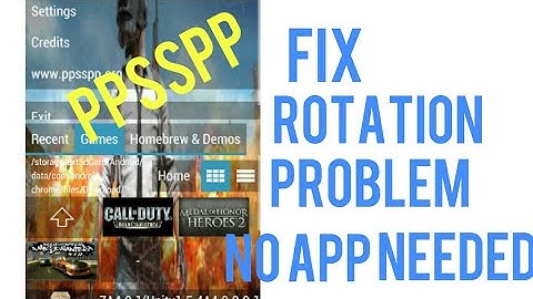 Fix rotation problem in ppsspp. .no app needed