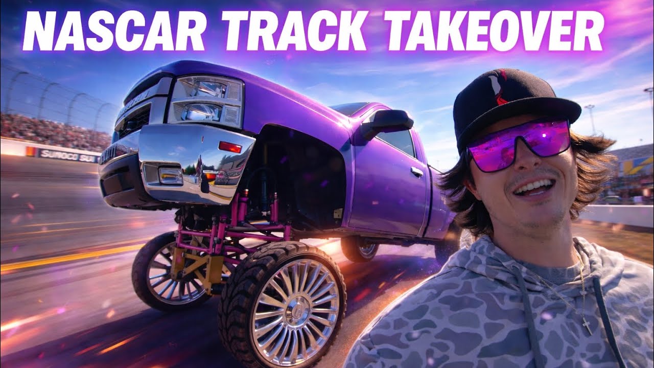 Lifted Trucks Take Over NASCAR Track! | Virginia HATES Squatted Trucks