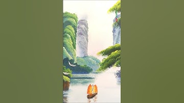 Vẽ tranh tường 3D cảnh sơn thủy tại Sóc Sơn, Hà Nội