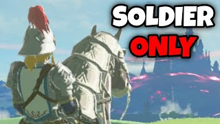 Can You Beat Zelda Breath of the Wild Using ONLY Soldier Gear?