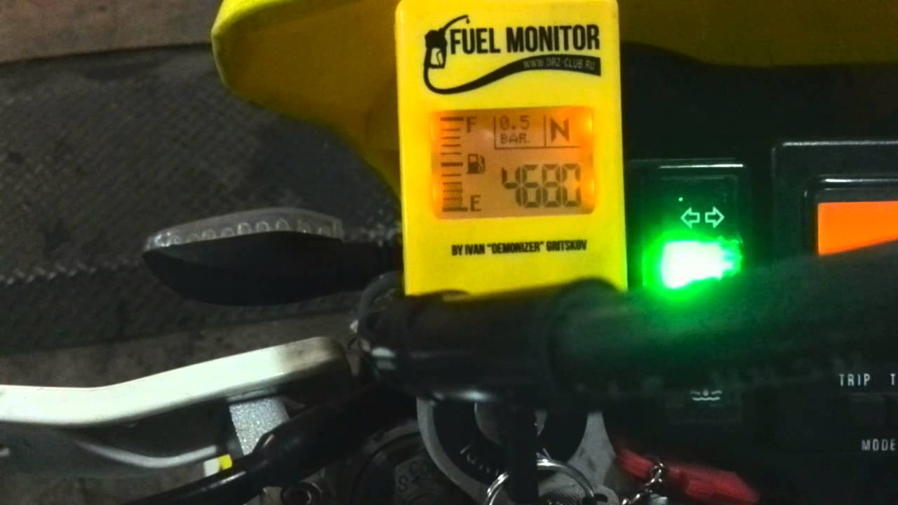 DRZ400SM FUEL MONITOR YouTube