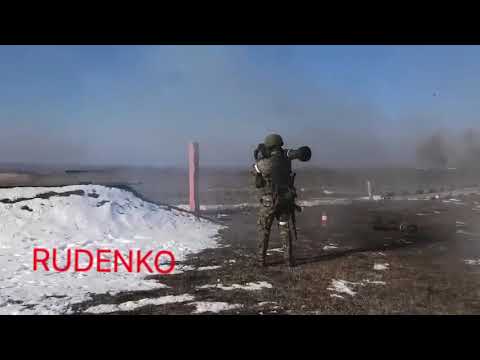 Бойцы ЛДНР тренировка с трофейным гранатомётом NLAW