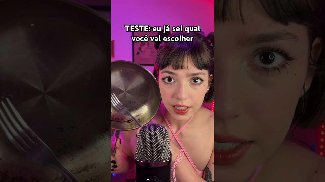 TESTE: você prefere ISSO ou AQUILO? (só que eu já sei as respostas) #asmr #asmrsounds