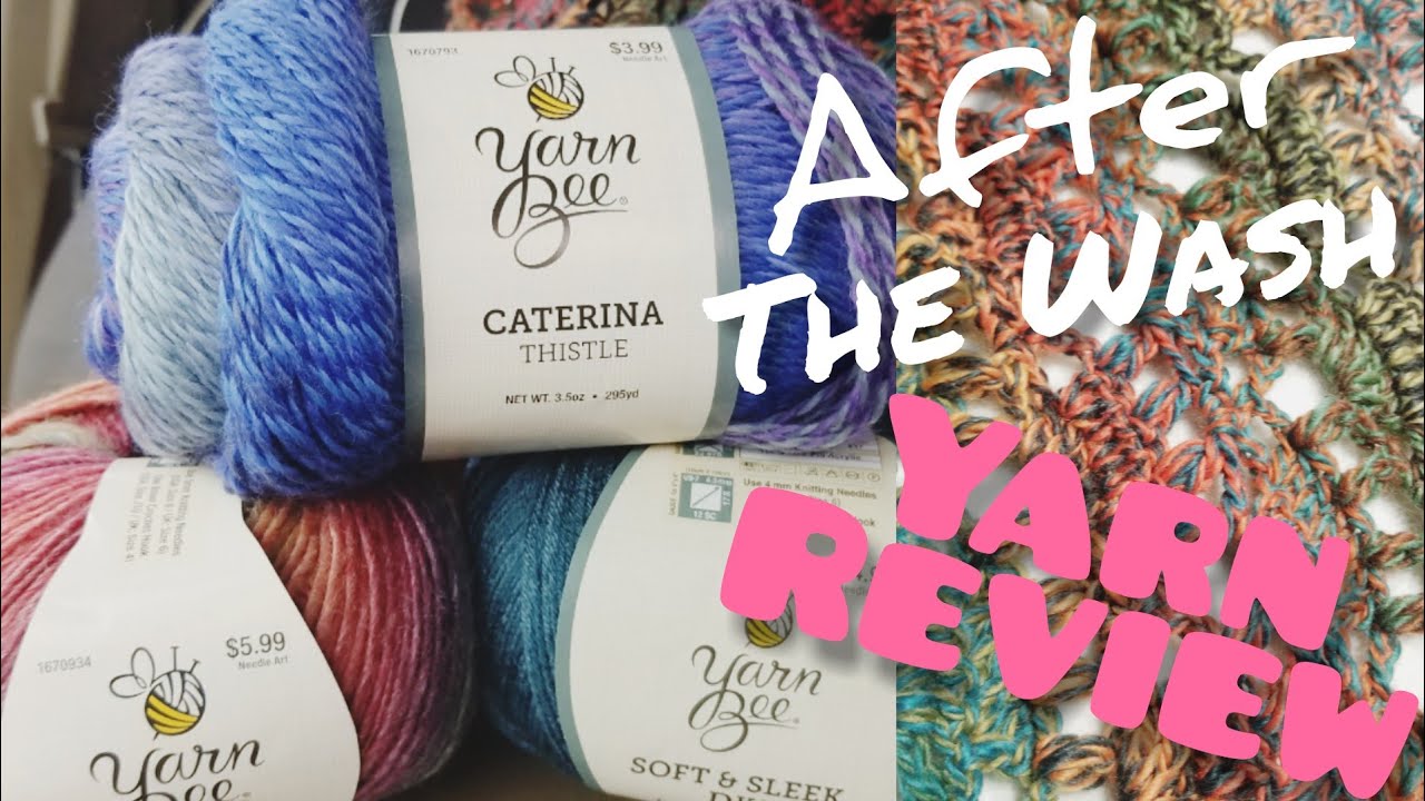 After Wash Yarn Bee Review - Wool yarn, Acrylic & Nylon Blend