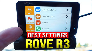 ROVE R3 Full Menu 3 Channel Dash Cam Settings Explained