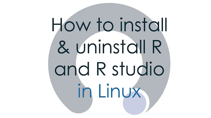 install and uninstall R and R Studio in Linux