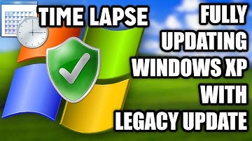 Fully updating Windows XP with Legacy Update (TIME LAPSE)