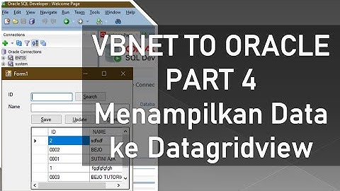 Menampilkan data ke datagridview