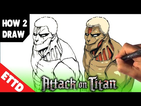 How To Draw Armored Titan Attack On Titan Anime Easy Things To Draw Youtube
