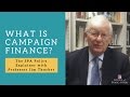 What is campaign finance professor jim thurber explains