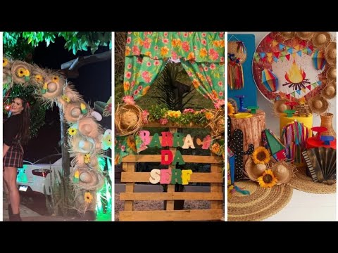 +75 Ideias Decoração 2023 para festa junina  para você inspirar 👏