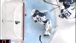 Jaroslav Halak Amazing Save vs. Colorado Avalanche 12-2-11