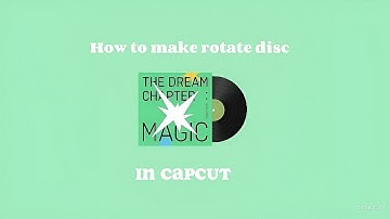 🌷How to make rotate disc/cd in capcut