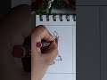 Candle Drawing by using Number 1 #Number Drawing #For beginners #shortfeed #Shorts