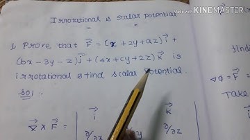 #5 M2 Irrotational & Scalar potential problem in Tamil