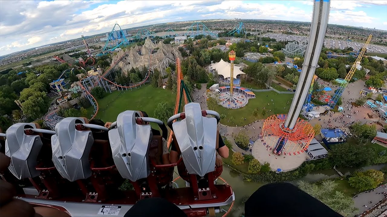 Canada's SCARIEST Roller Coaster! YUKON STRIKER With My Girl! DROP CRAZY (POV)