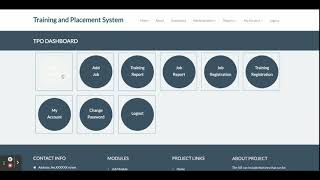 Famous Training and Placement System Project on Python, Django and MySQL Wealth