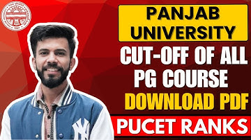 Punjab University Chandigarh cut-off 2025| *PUCET-PG* CUTOFFS details| MA, MCOM,MSC, & ALL COURSES