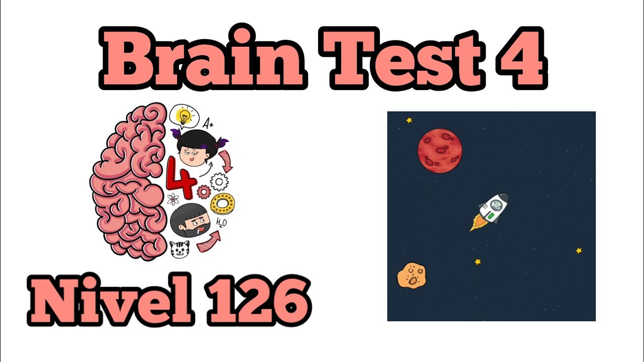 Brain Test 4: Tricky Friends - Solución Nivel 126: No Dejes Que La Lluvia De Meteoritos Destruya La Nave De Astrocán!