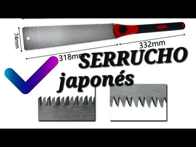 Hinrichs Sierra Japonesa Ryoba de 25 cm - Serrucho Japones Madera de Doble  Cara - al Carbono - Para