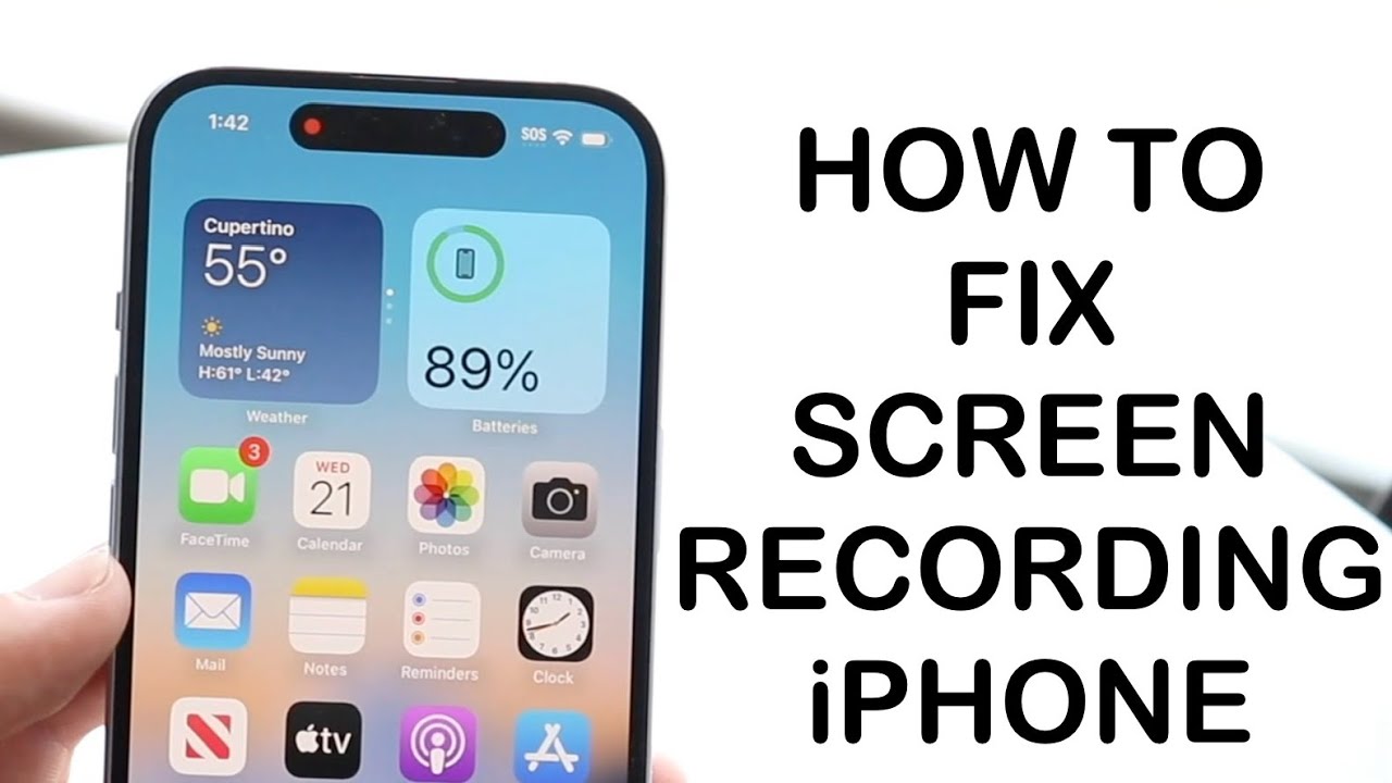 How To FIX Screen Recording Not Working On iPhone! (2024) - YouTube