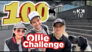 100 Ollie Challenge с чемпионкой по скейтбордингу. Справимся ли мы?