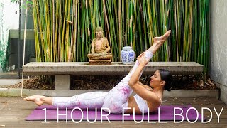 1 HOUR FULL BODY WORKOUT || Full Length Intermediate Pilates Class screenshot 3