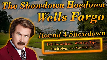 PGA DFS: Showdown Hoedown Round 4 | Wells Fargo | DraftKings Strategies & (Not) Picks | Underdog