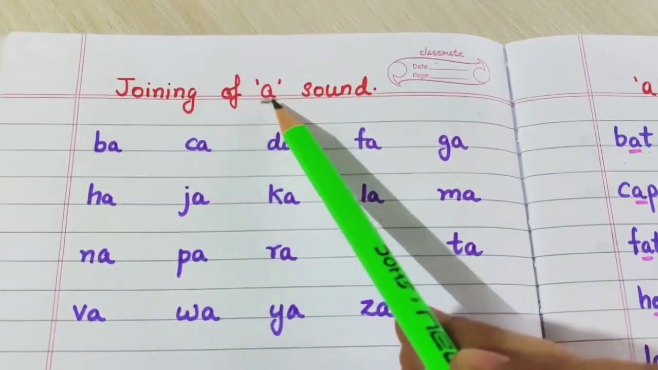 Joining of "a" sound words reading "a" sound words CVC words with