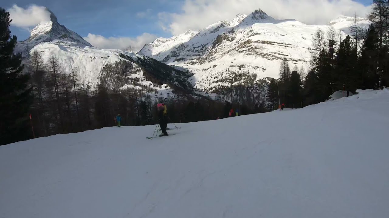Zermatt - Riffelberg to Furi - Pist No 39,41,42 - Great views of Swiss Alps