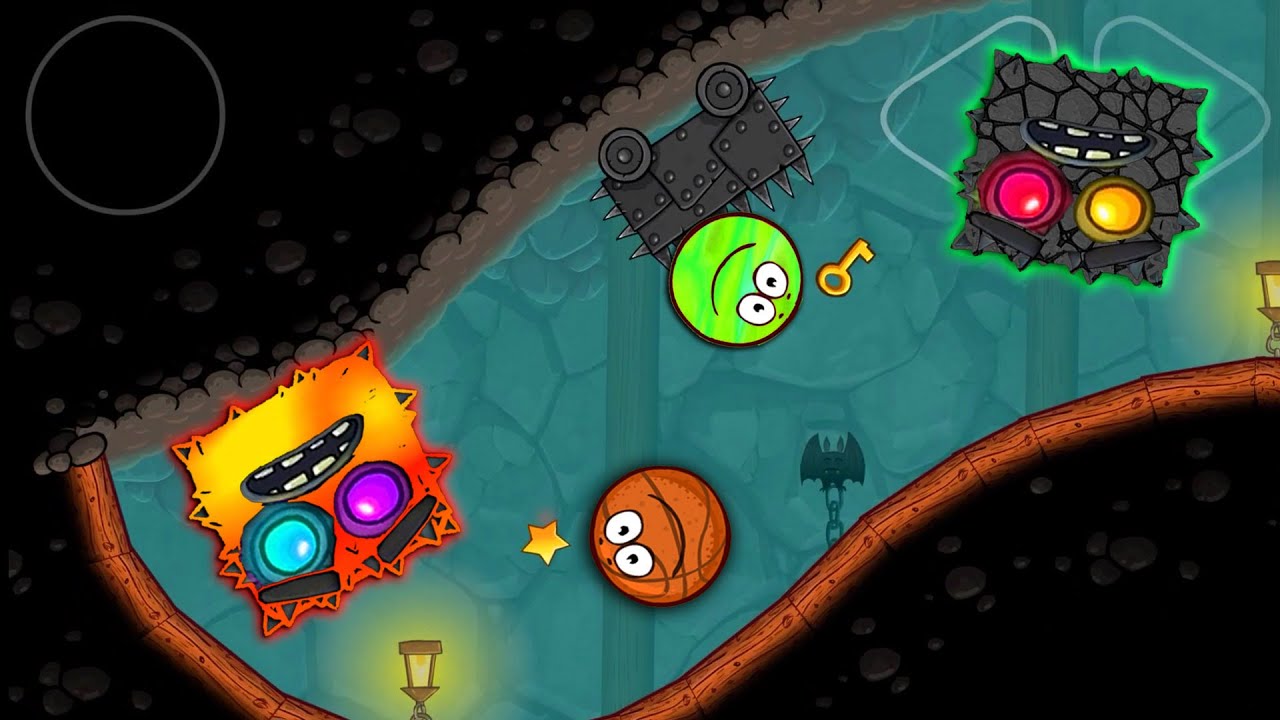 RED BALL 4 REVERSE FIRE BOSS & DARK BERRY CAVES BOSSES VS BASKET & SLIME BALL LEVELS