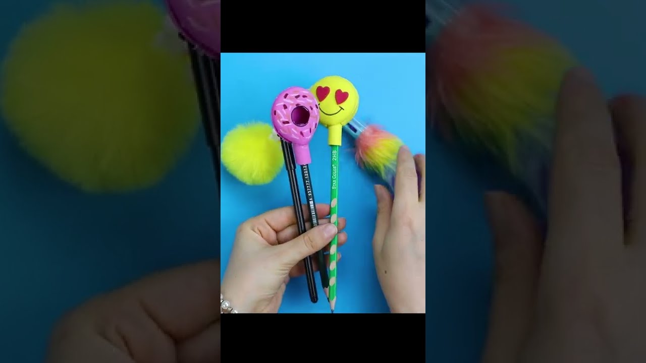 BACK TO SCHOOL HACKS - DIY -donuts PEN DECOR IDEA 