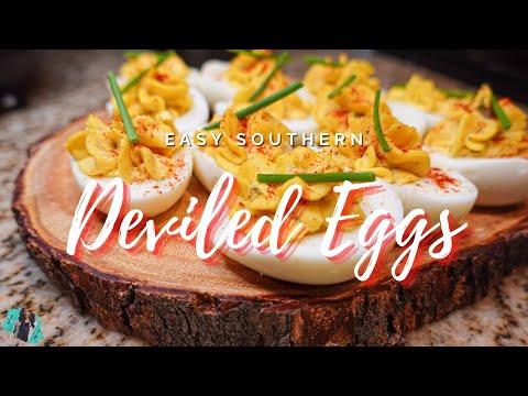 SOUTHERN STYLE DEVILED EGGS RECIPE |  QUICK & EASY RECIPE TUTORIAL