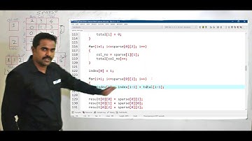 Sparse Matrix - Fast transpose Code | Data Structures