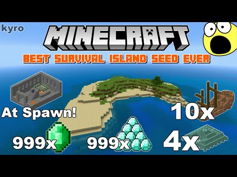 Minecraft - Best Survival Island Seed EVER!!!! (Console Edition)