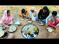 শীতের সকালে শাক সেদ্ধ খুদের ভাত | Grandma's famous Village Traditional Broken Rice Cooking & Eating