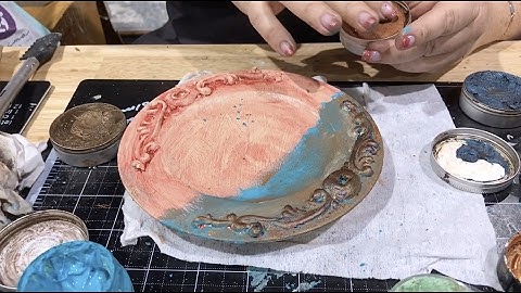 A Demo of the Prima Patina Pastes and Waxes - Creativation - CHA 2017