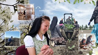 a busy week | planting our garden + wedding prepping  cakes & decorations....vlog 195