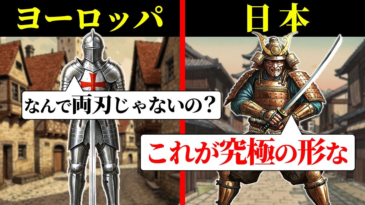 【衝撃の事実】なぜ日本刀とヨーロッパの剣はここまで形が異なるのか？ - YouTube