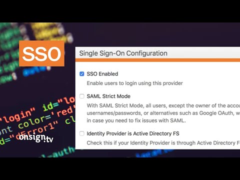 SSO (Single Sign-On) - Expert Tips - OnSign TV