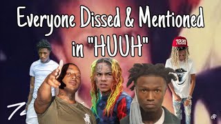 Everyone Dissed & Mentioned in "Huuuh" by Lil Durk (6ix9ine,NBA Youngboy,FBG Cash & More!!)