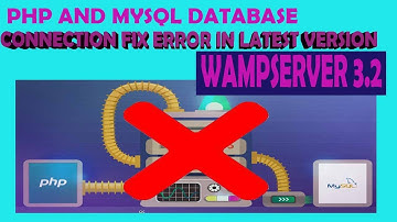 PHP AND MYSQL DATABASE CONNECTION FIX ERROR in Wampserver 3.2 latest version | Solved in 2 Minutes.