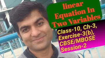Chapter 3, Pair of Linear Equation in Two Variables, Class 10, Ex. 3(b), CBSE/MBOSE