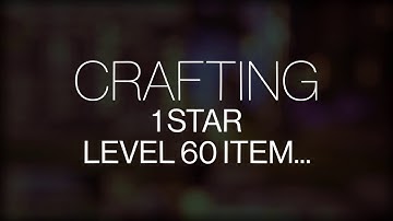 FFXIV Level 60 1 Star Crafting