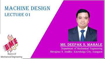 Introduction to Machine Design I Elements of Machine Design Lecture 01