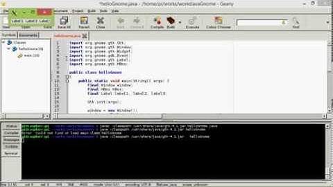 Example of programming with java-gnome