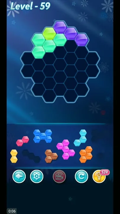 BLOCK HEXA PUZZLE LEVEL 59 ANSWERS VARIETY B LEVEL PACK SOLVED